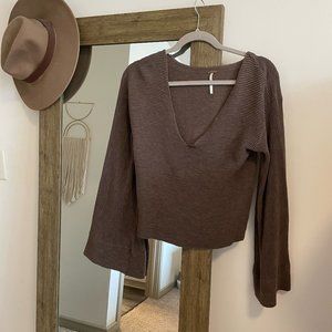 Free People Bell Sleeve Sweater